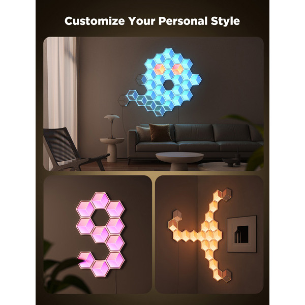 Govee Glide Hexagon Light Panels Ultra | Wi-Fi + Bluetooth | 1